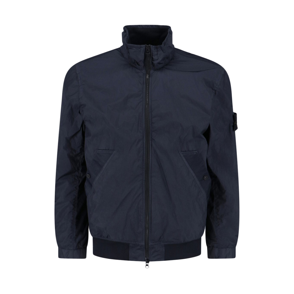 26SS 와펜 패치 가먼트다이드 클링클랩스 윈드자켓 네이비 L1S15 4100111 S0A23 V0020