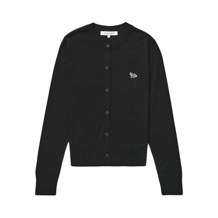 ◆당일◆25FW 여성 베이비 폭스 패치 가디건 블랙 MW00507KT1036 P199