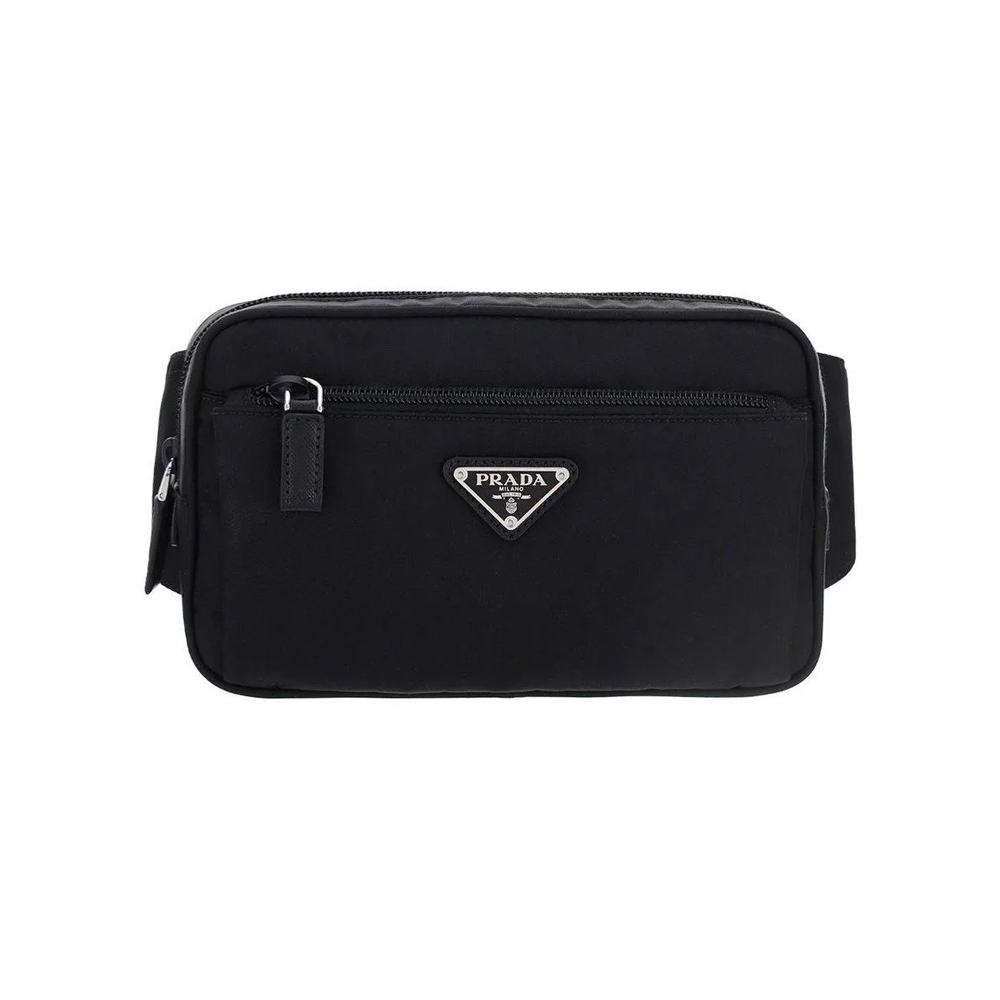 26SS 삼각 로고 나일론 벨트백 블랙 2VL977 2DMG F0002