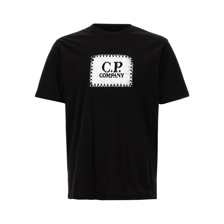 ◆당일◆26SS 로고 라벨 프린팅 티셔츠 블랙 RCCMTS723A 005100W 999