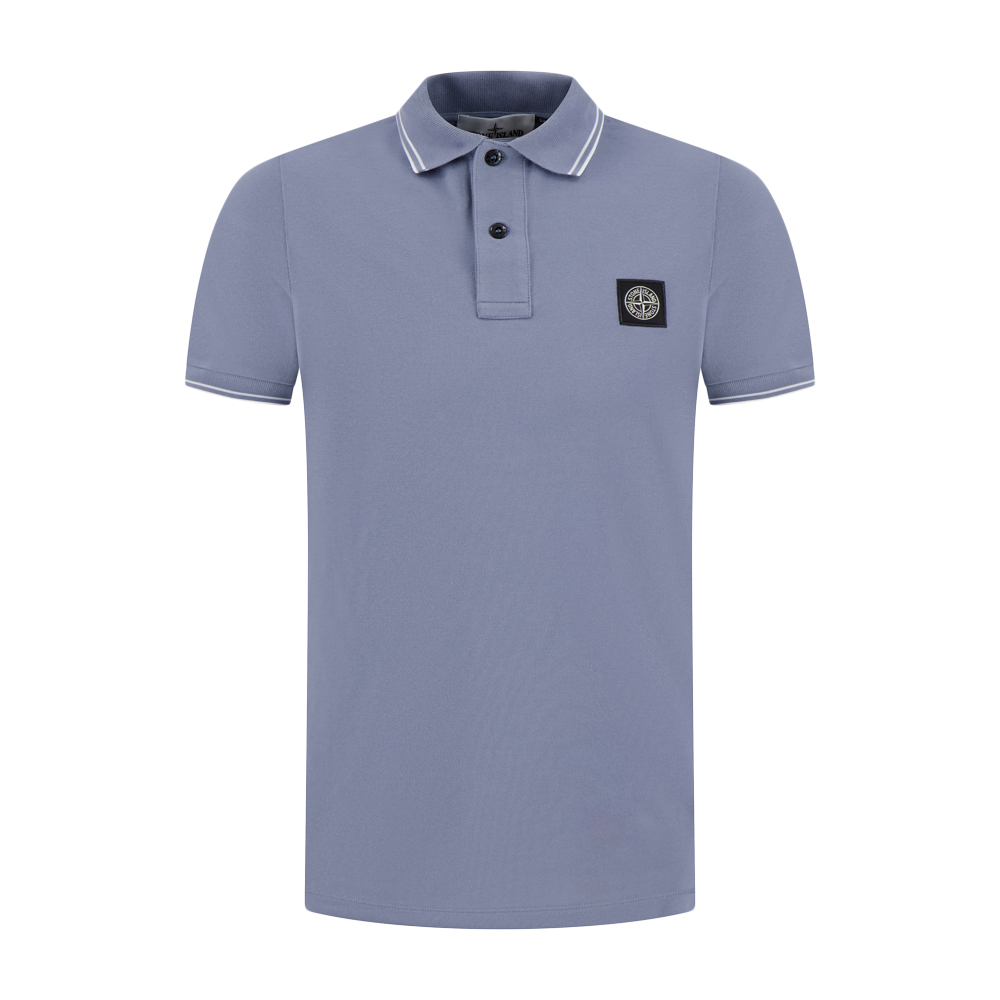 26SS 로고 패치 슬림핏 폴로 티셔츠 블루 L1S15 2200010 S0018 V0024