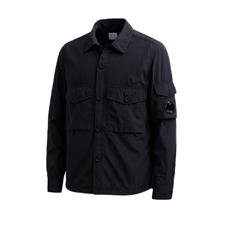 ◆당일◆25FW 렌즈 와펜 크롬 R 오버 셔츠자켓 네이비 19CMOS087A 005904G 888