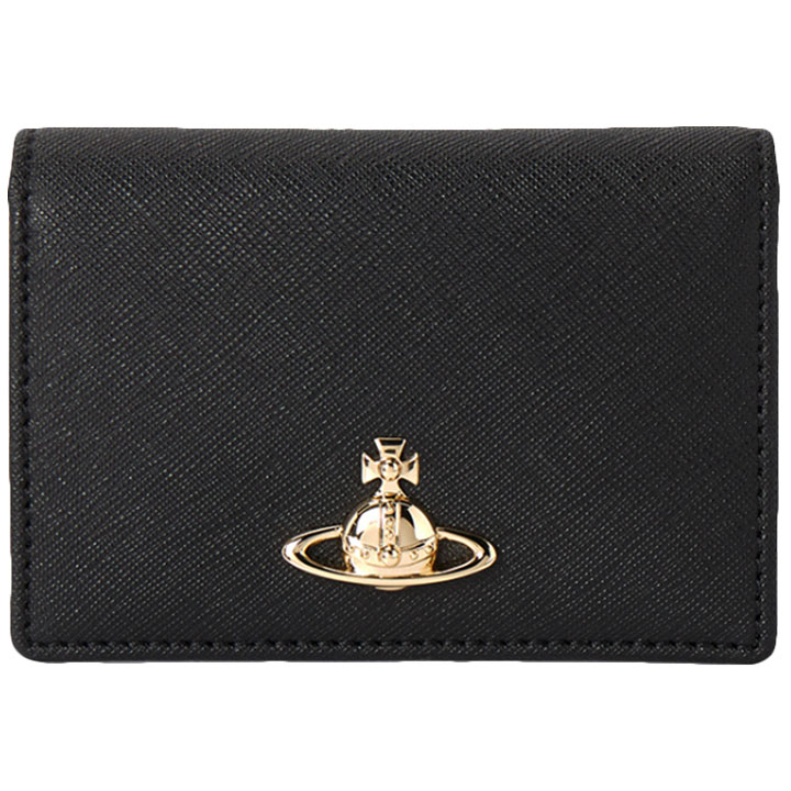 ◆당일◆25FW ORB 로고 사피아노 카드홀더 블랙 5402000PU S0021 N402