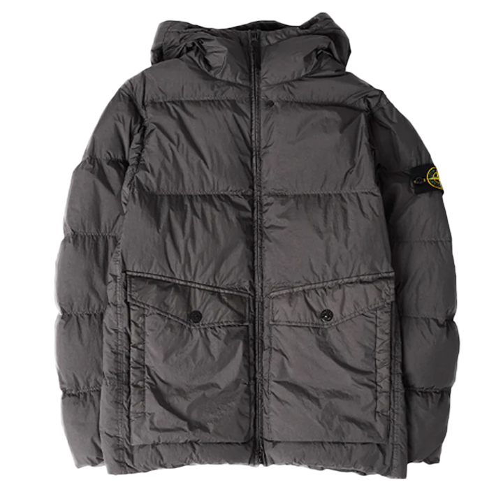 ◆당일◆25FW 가먼트다이 크링클 랩스 후드 패딩자켓 그레이 K2S15 4100011 S0A23 V0062