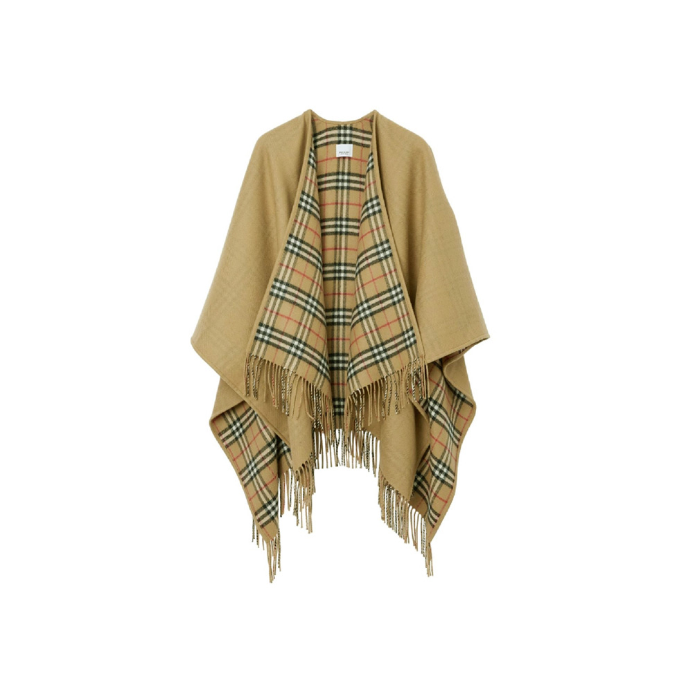 26SS 리버시블 체크 케이프 아카이브 베이지 8071673