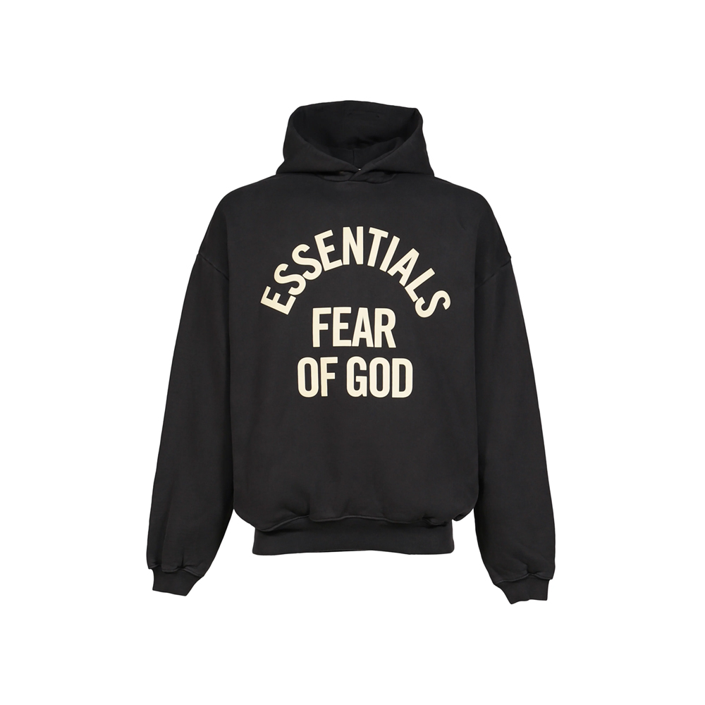 26SS 에센셜 캠퍼스 90s 기모 후드티 페이드블랙 192SP266701F FADED BLACK