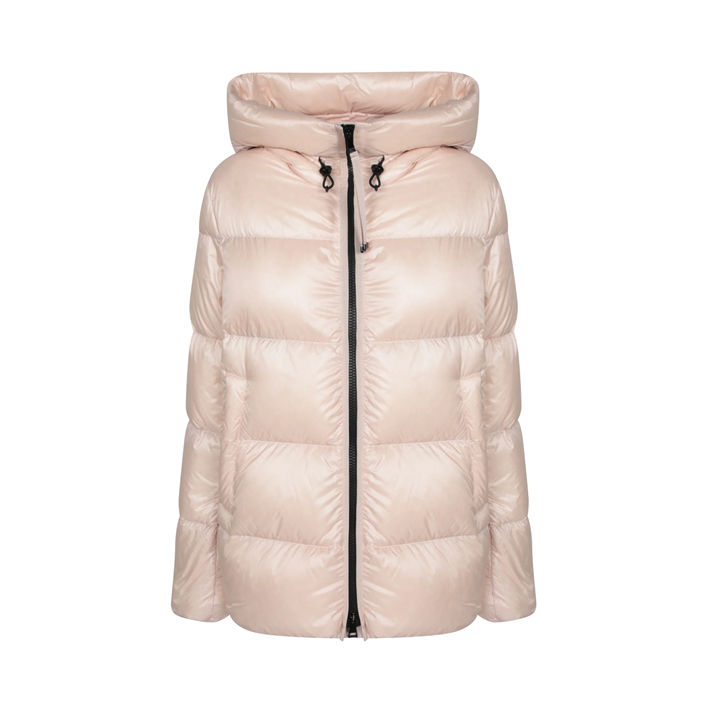 ◆당일◆25FW 세리트 SERITTES 로고 패치 후드 숏 패딩 자켓 라이트핑크 1A000 68 597YG 529