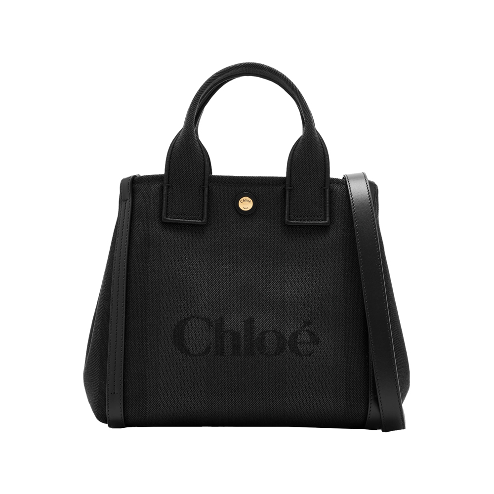 26SS 스몰 캐리 캔버스 토트백 블랙 CHC25SS911O65 001