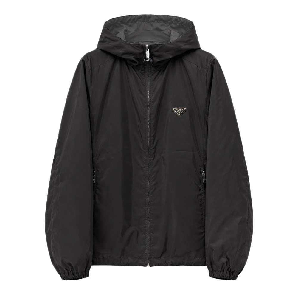 26SS 삼각로고 리버시블 후드 자켓 블랙/차콜 SGH058 106O F002L