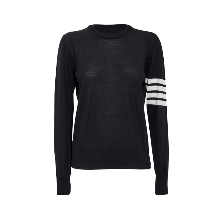 ◆당일◆26SS 사선완장 풀오버 릴렉스핏 니트 네이비 FKA280A Y1014 415