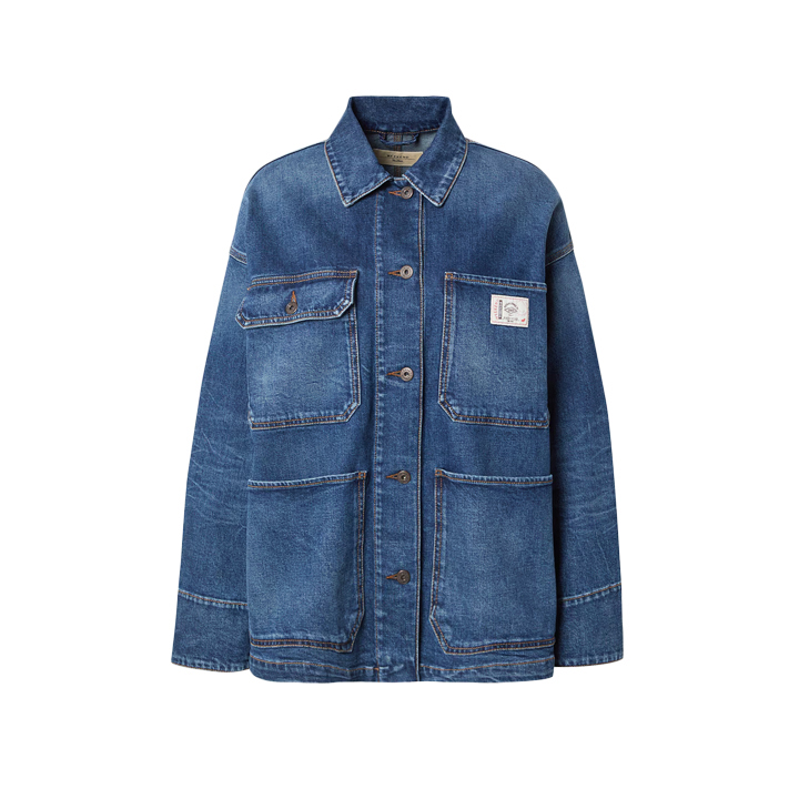 ◆당일◆25FW 알리지 ALIGI 로고 패치 데님 자켓 블루 2525046051 004