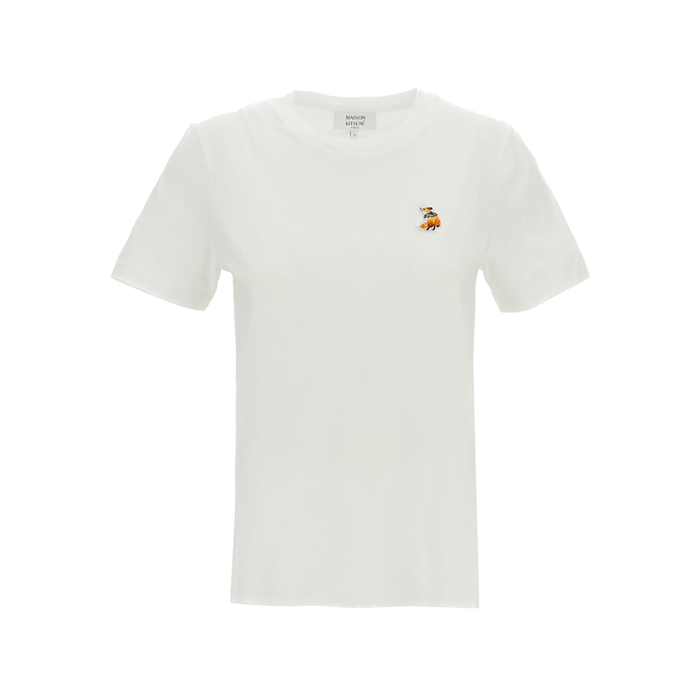 26SS 드리밍 폭스 패치 티셔츠 화이트 QW00109KJ7026 P100