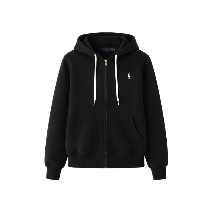 ◆당일◆26SS 포니 자수 로고 후드집업 블랙 211971699 003