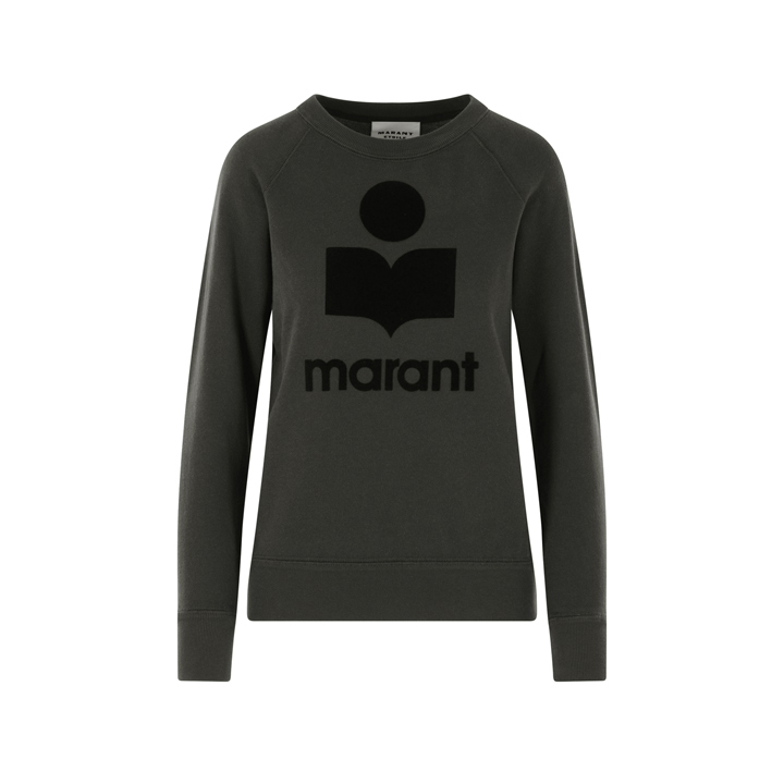 ◆당일◆26SS 밀리니 MILLYNY 벨벳 로고 맨투맨 페이드블랙 SW0160FA A1M07E 02FK