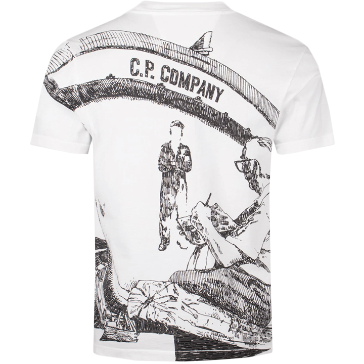 ◆당일◆25SS 아트워크 로고 티셔츠 화이트 18CMTS317A 005431G 103