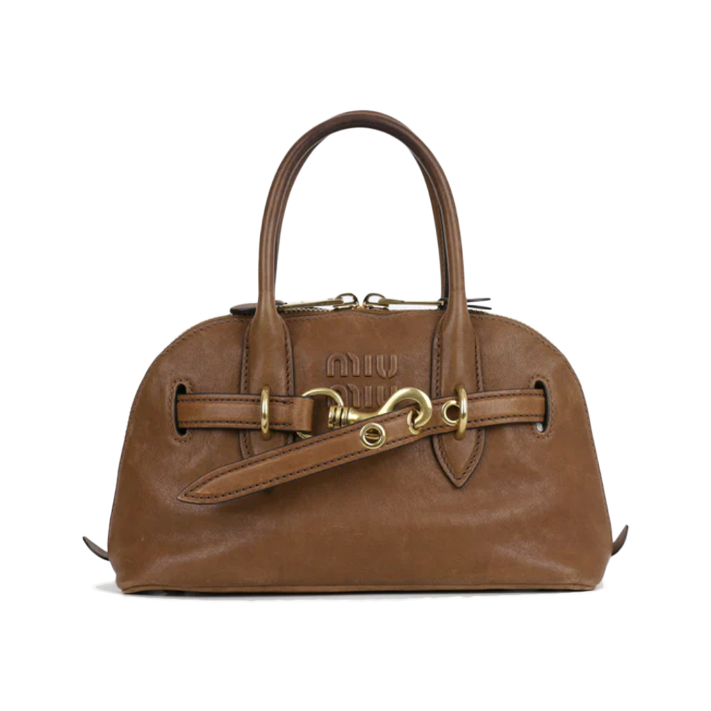 26SS 엠보로고 아방뛰르 나파레더 탑 핸들 토트백 오크 5BB169 2BBL F0316