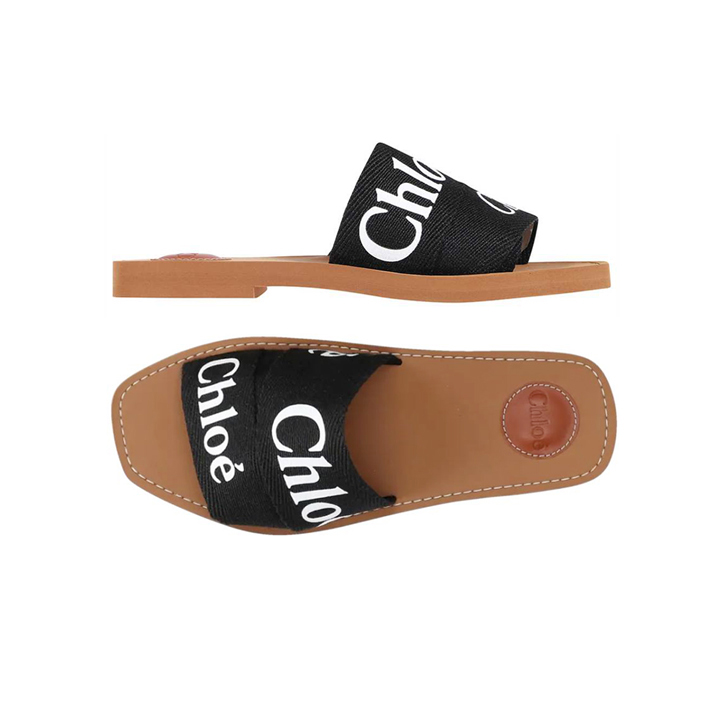 ◆당일◆26SS 우디 로고 스트랩 샌들 블랙 CHC22U188Z3 001