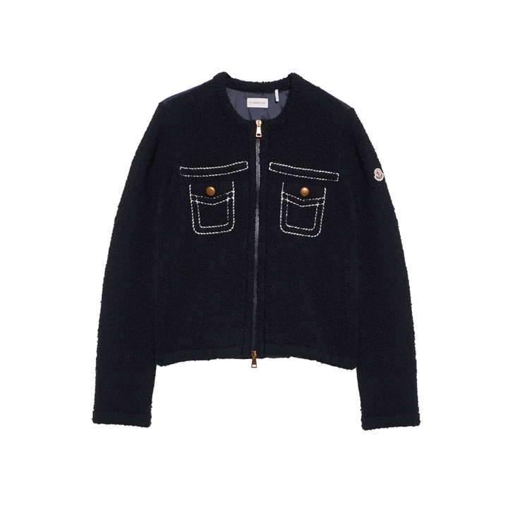 ◆당일◆25FW 로고 패치 믹스 경량 패딩자켓 네이비 9B000 05 M7104 742