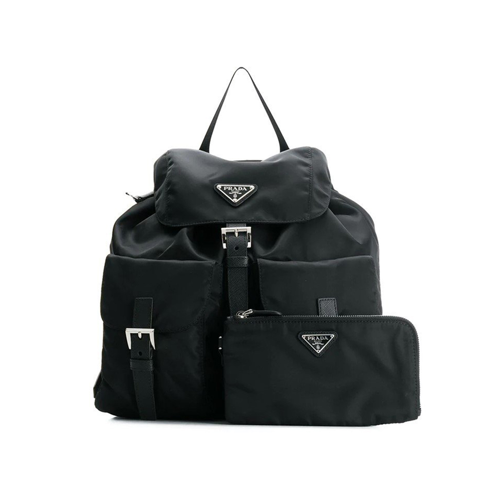 26SS 삼각로고 벨라 리나일론 백팩 블랙 1BZ811 RV44 F0002