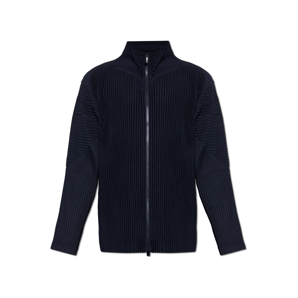 26SS 옴므플리세 하이칼라 플리츠 집업 자켓 네이비 HP66 JL540 75