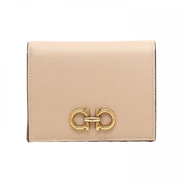 ◆당일◆26SS 금장 더블 간치니 컴팩트 반지갑 베이지 22-D780 0752759