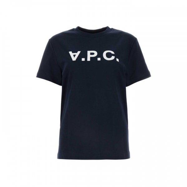 ◆당일◆26SS VPC 벨벳 로고 스탠다드핏 티셔츠 다크네이비 COHBM M26384 TIQ