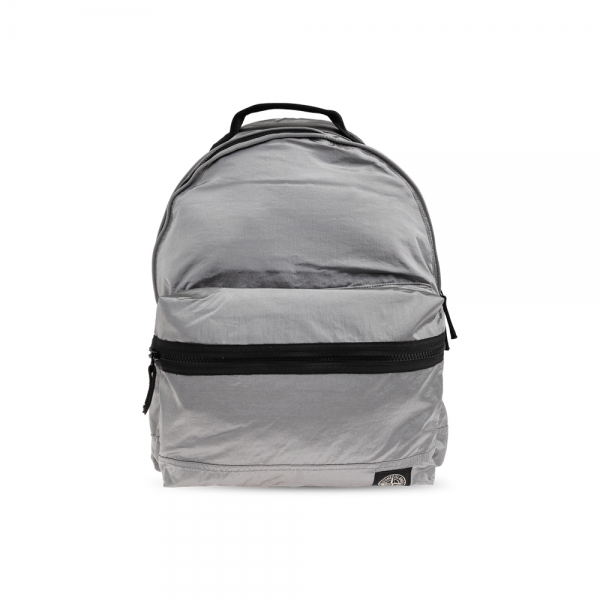 26SS 로고 패치 나일론 메탈 백팩 그레이 L1S15 9200010 S0251 V0061