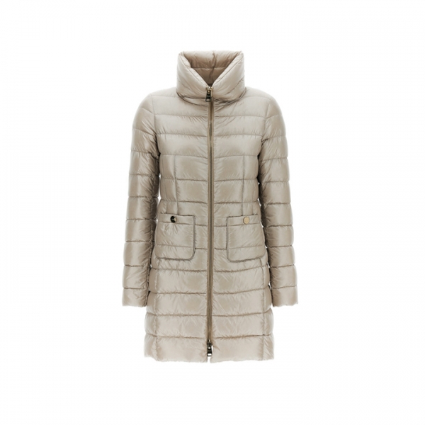 ◆당일◆25FW 마리아 MARIA 하이넥 라이트 패딩 베이지그레이 PI0002DIC 12017Z 9402