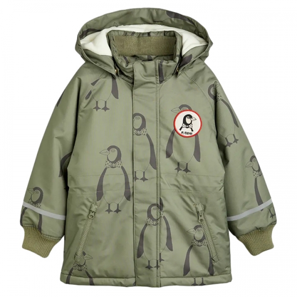 ◆키즈◆23FW 키즈 로고 팽귄 후드 자켓 그린 11000083 75