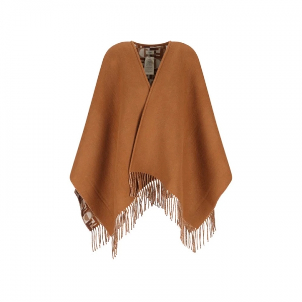 ◆당일◆25FW 울 캐시미어 리버시블 케이프 카멜 FXX808 AYKT F0X2L