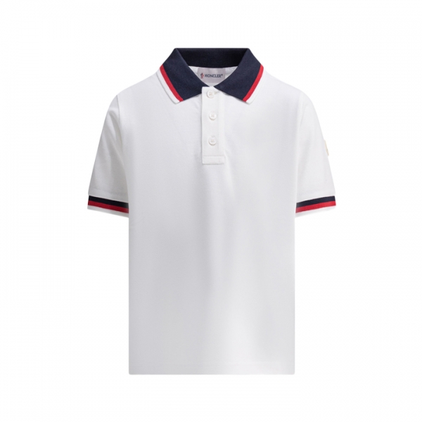◆키즈◆키즈 로고 패치 폴로 티셔츠 화이트 8A000 03 8496W 034