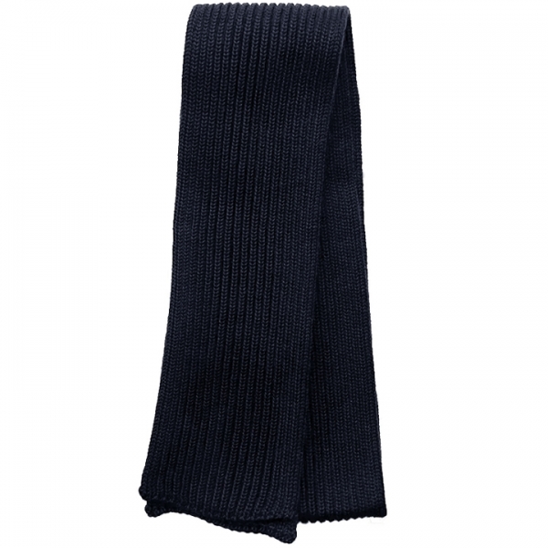 ◆당일◆23FW 골지 울 숏 머플러 네이비블루 SHORT SCARF NAVYBLUE