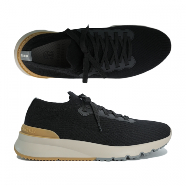 ◆당일◆25FW 로고 탭 스니커즈 블랙 MZUWL BO253 CGN21