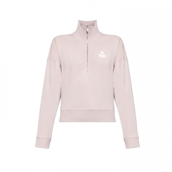 ◆당일◆25FW 로스 ROSS 하프 집업 맨투맨 라이트핑크/에쿠르 SW0093FA C3M07E LKEC