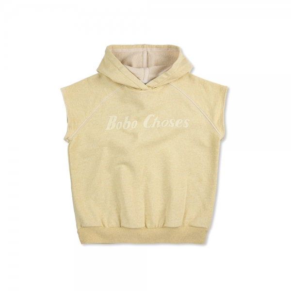 키즈 로고 슬리브리스 후드티 옐로우 B126AC055 721