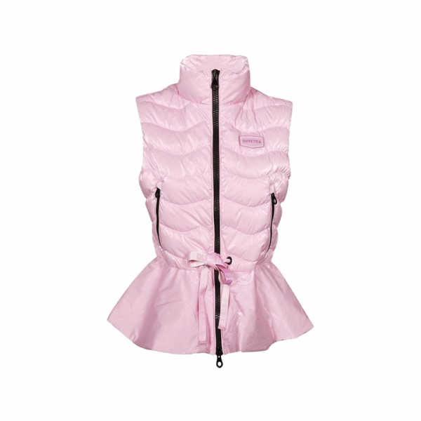 ◆당일◆25FW 사모나 SAMONA 웨이스트 드로스트링 패딩 조끼 라이트핑크 VDDV10131K0001 LPS