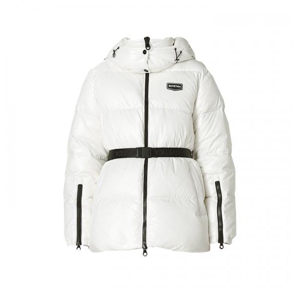 ◆당일◆25FW 알로로 ALLORO 벨티드 패딩 자켓 화이트 VDDJ02426K0001 WHS