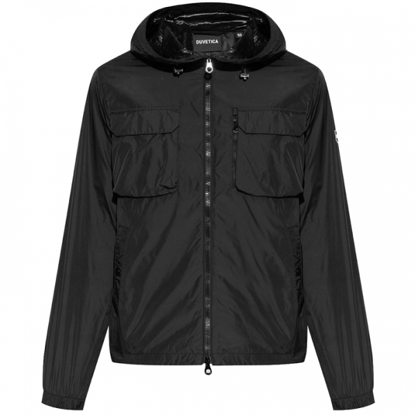 ◆당일◆23FW BRADANO 로고 패치 후드 자켓 블랙 VUWJ91231K0001 BKS