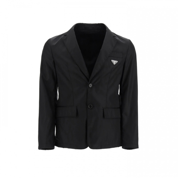 ◆당일◆25FW 삼각로고 개버딘 싱글 자켓 블랙 SD099 1WQ8 F0002