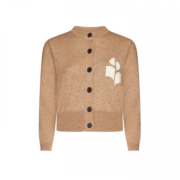 ◆당일◆26SS 뉴턴 NEWTON 로고 가디건 카멜 CA0040FA A1X05E 50CM