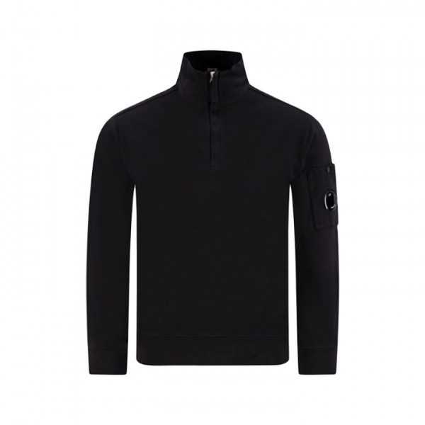 ◆당일◆26SS 렌즈 와펜 라이트 플리스 하프집업 맨투맨 블랙 20CMSS022A 002246G 999