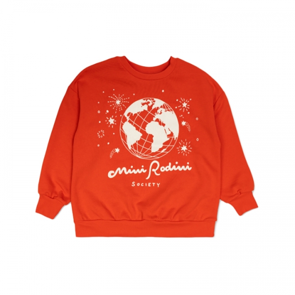 ◆키즈◆키즈 소사이어티 프린팅 맨투맨 레드 26120148 42