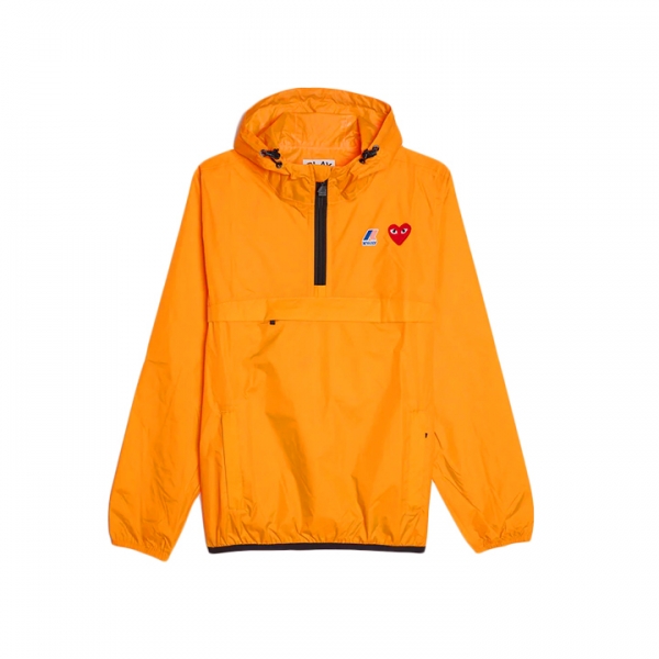 ◆당일◆25FW X K-WAY 레드 와펜 아노락 자켓 오렌지 AZ-J502-051-1