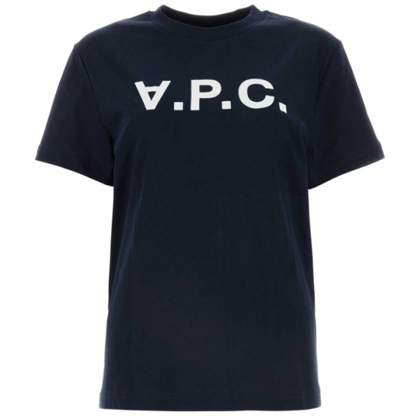 ◆당일◆25FW VPC 벨벳 로고 스탠다드핏 티셔츠 다크네이비 COHBM M26384 TIQ