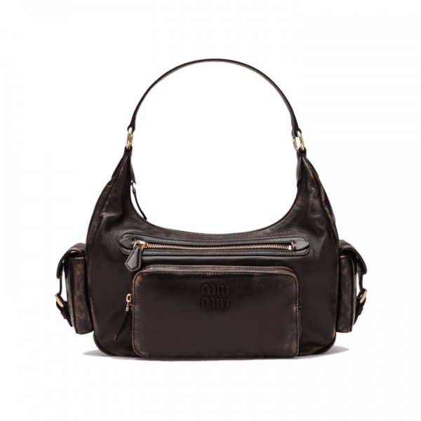 ◆당일◆26SS 엠보 로고 나파 레더 포켓 숄더백 커피 5BC189 AF8T F0201