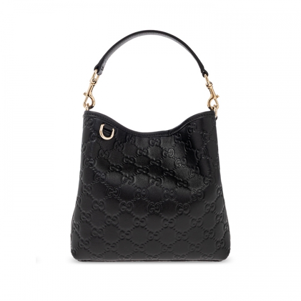 ◆당일◆26SS GG 엠블럼 스몰 버킷백 블랙 815118 AAFDV 1000