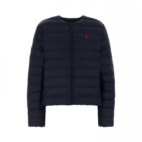 ◆당일◆26SS 레드 포니 자수 논카라 경량패딩 자켓 네이비 211A93245 003