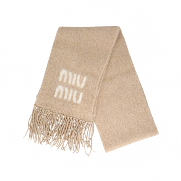 ◆당일◆25FW 로고 프린트 모헤어 머플러 베이지 5FS062 2CQD F0018