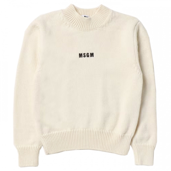 ◆키즈◆23FW 키즈 로고 니트 크림 F3MSJUJP034 013