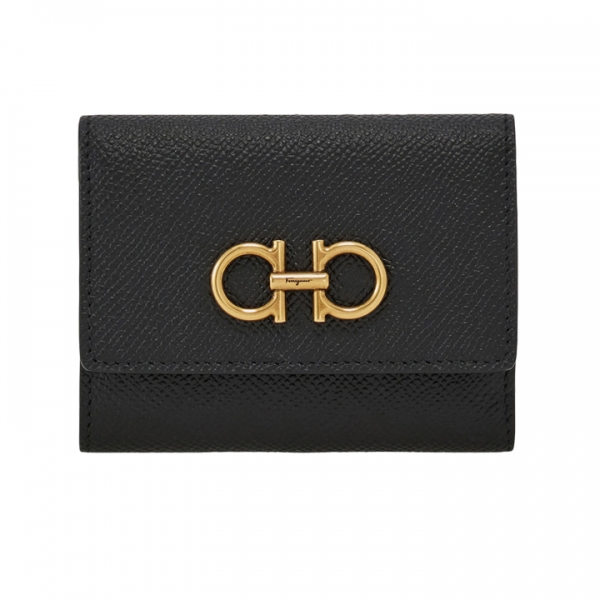 ◆당일◆26SS 더블 간치니 트라이폴드 반지갑 블랙 22-0862 0779894